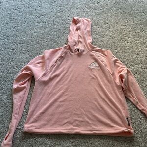 Adidas Women's Light Pink Hoodie